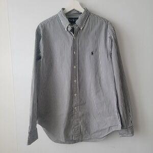 Ralph lauren men's classic fit shirt size 16 button up striped long sleeve